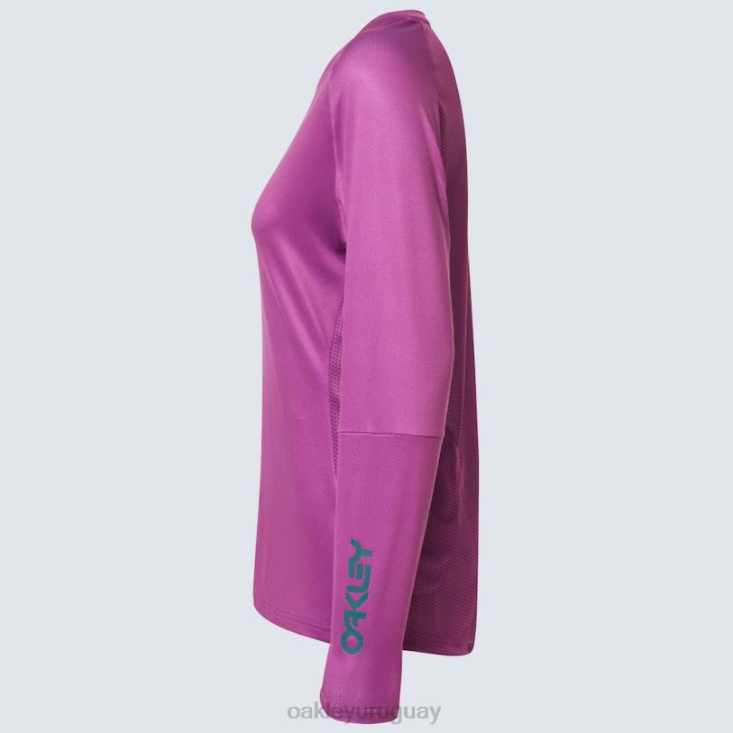 Oakley camiseta mujer factory pilot ls XT4H2638 ropa ultra morado