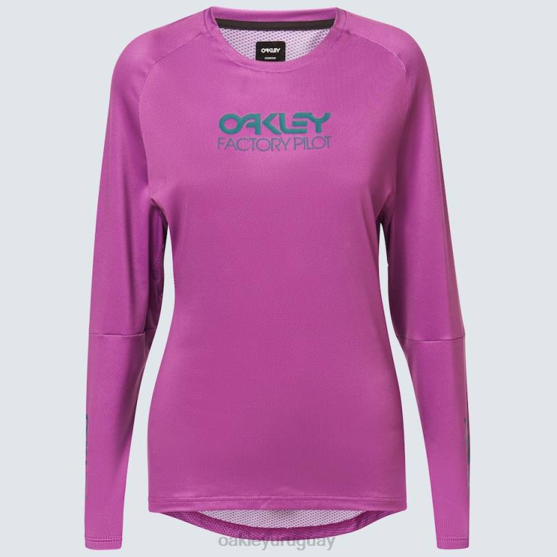 Oakley camiseta mujer factory pilot ls XT4H2638 ropa ultra morado
