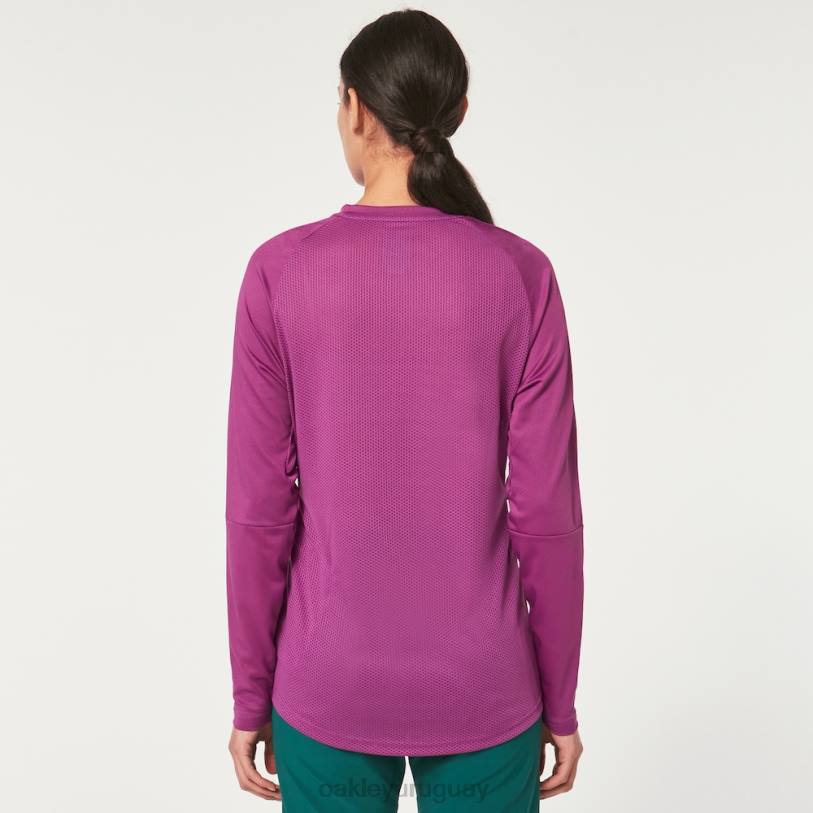 Oakley camiseta mujer factory pilot ls XT4H2638 ropa ultra morado