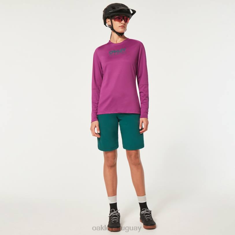 Oakley camiseta mujer factory pilot ls XT4H2638 ropa ultra morado