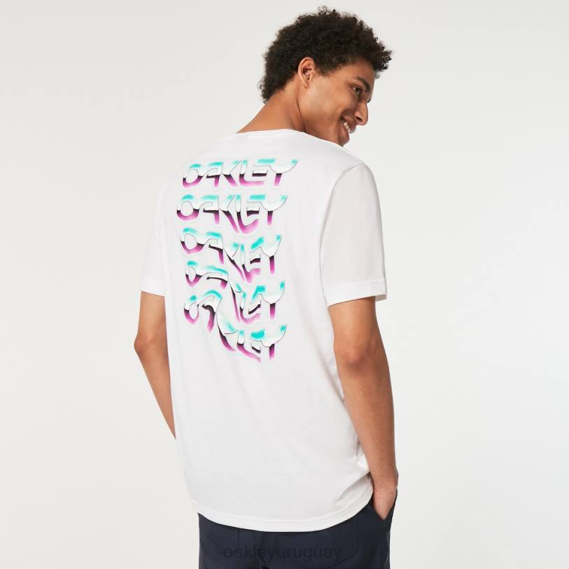 Oakley camiseta onda retorcida b1b rc XT4H2569 ropa blanco