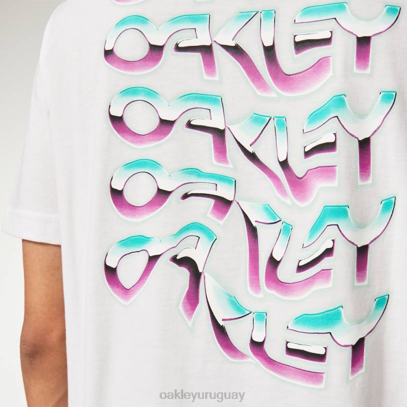 Oakley camiseta onda retorcida b1b rc XT4H2569 ropa blanco