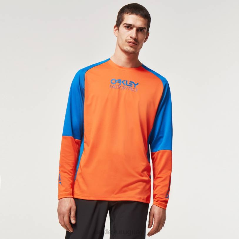 Oakley camiseta piloto de fábrica mtb ls XT4H2531 ropa ibis escarlata
