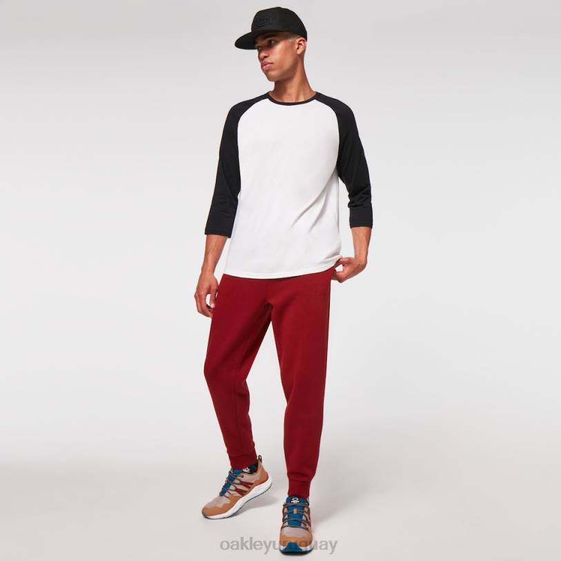 Oakley camiseta raglán relax 3/4 XT4H2469 ropa blanco roto/negro