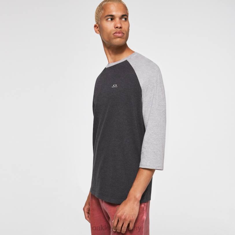 Oakley camiseta raglán relax 3/4 XT4H2470 ropa doble gris brezo