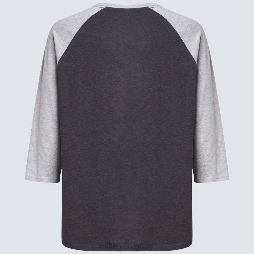 Oakley camiseta raglán relax 3/4 XT4H2470 ropa doble gris brezo
