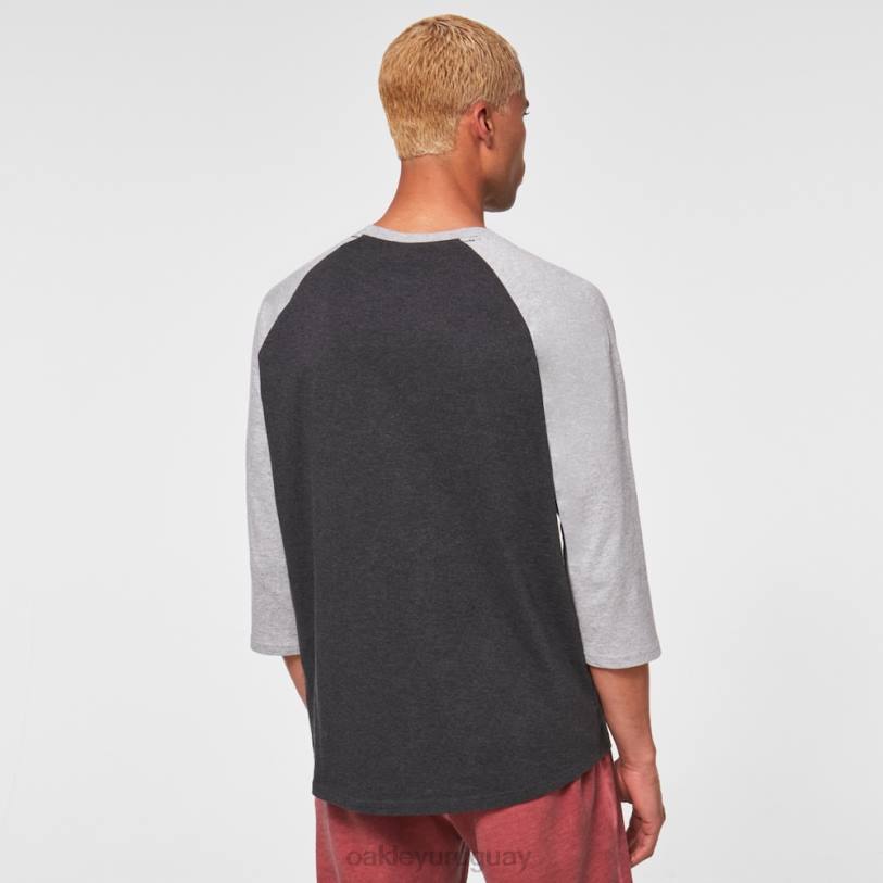 Oakley camiseta raglán relax 3/4 XT4H2470 ropa doble gris brezo