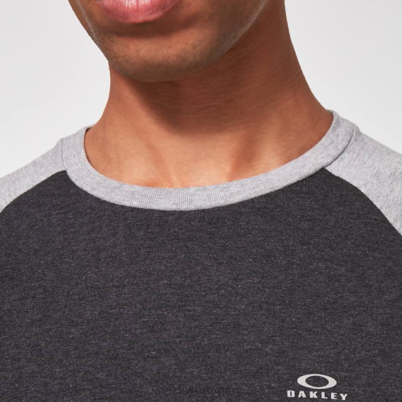 Oakley camiseta raglán relax 3/4 XT4H2470 ropa doble gris brezo