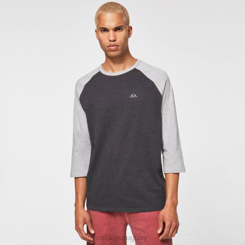 Oakley camiseta raglán relax 3/4 XT4H2470 ropa doble gris brezo
