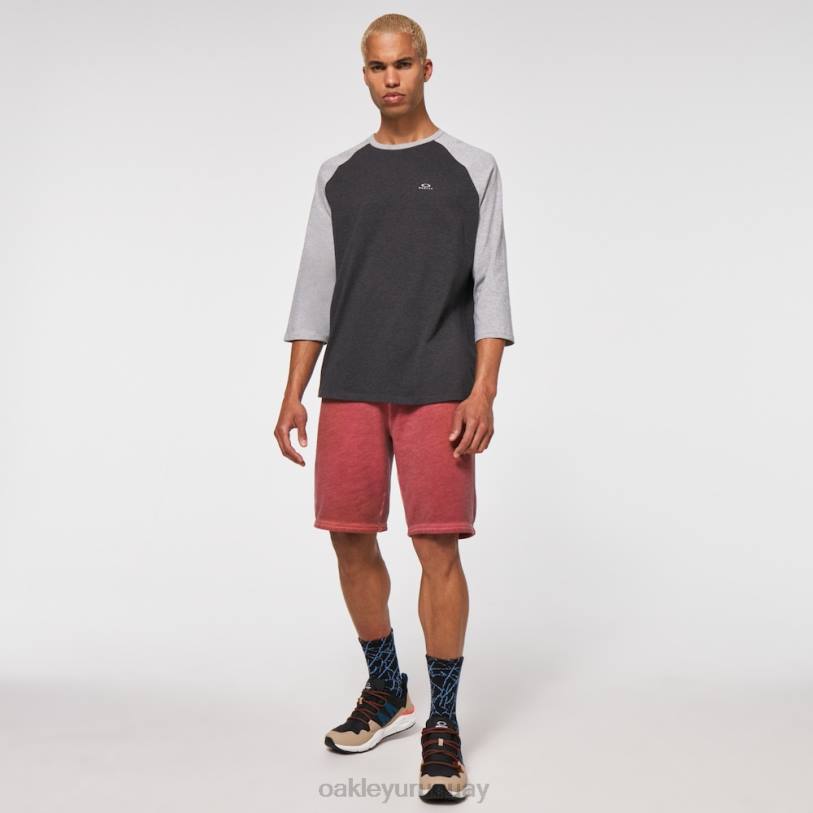 Oakley camiseta raglán relax 3/4 XT4H2470 ropa doble gris brezo
