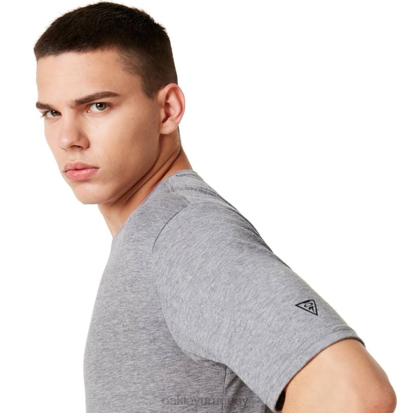 Oakley camiseta si core XT4H2390 ropa gris jaspeado atlético