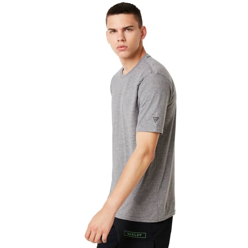 Oakley camiseta si core XT4H2390 ropa gris jaspeado atlético