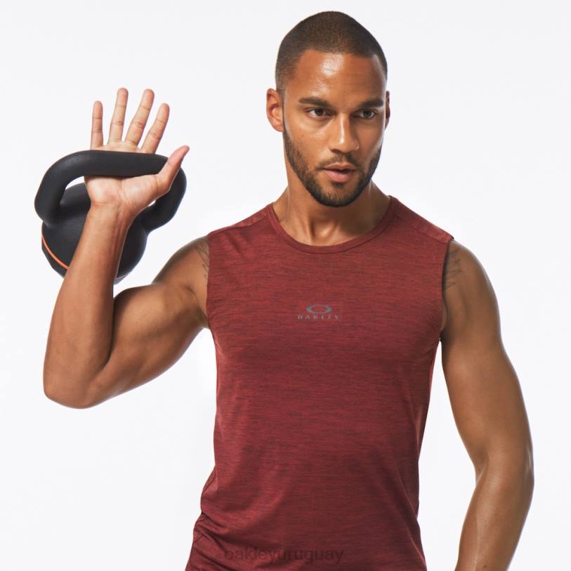 Oakley camiseta sin mangas o fit rc XT4H2127 ropa brezo rojo hierro