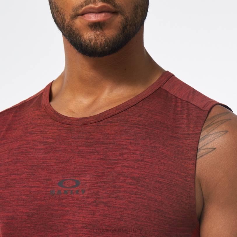 Oakley camiseta sin mangas o fit rc XT4H2127 ropa brezo rojo hierro