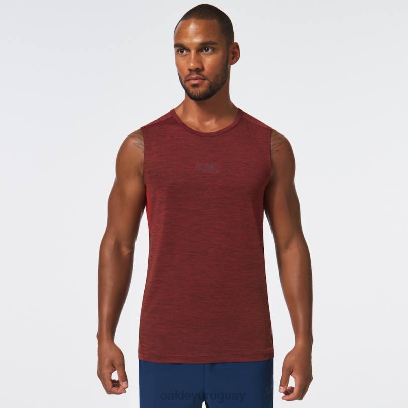 Oakley camiseta sin mangas o fit rc XT4H2127 ropa brezo rojo hierro