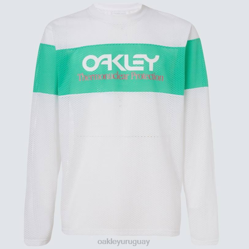 Oakley camiseta tnp fiery stripe ls XT4H2419 ropa blanco
