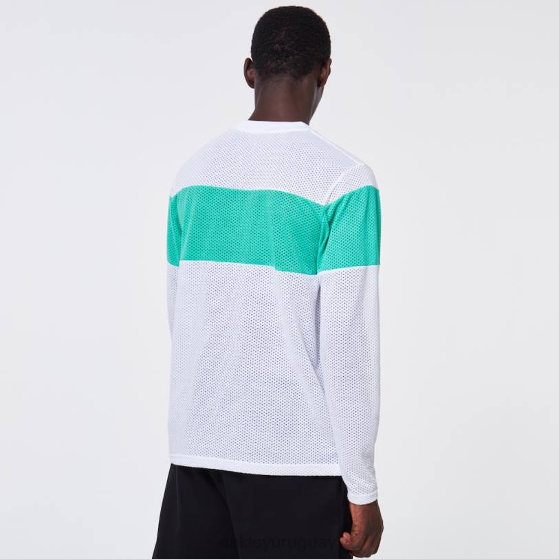 Oakley camiseta tnp fiery stripe ls XT4H2419 ropa blanco