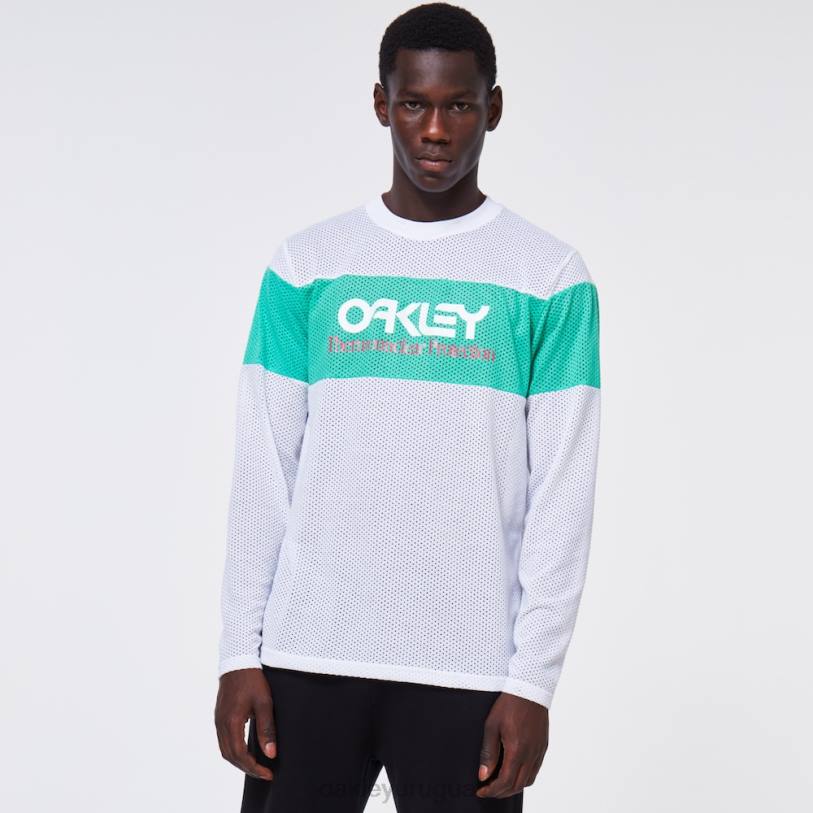 Oakley camiseta tnp fiery stripe ls XT4H2419 ropa blanco