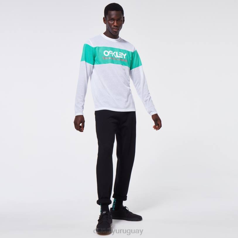 Oakley camiseta tnp fiery stripe ls XT4H2419 ropa blanco