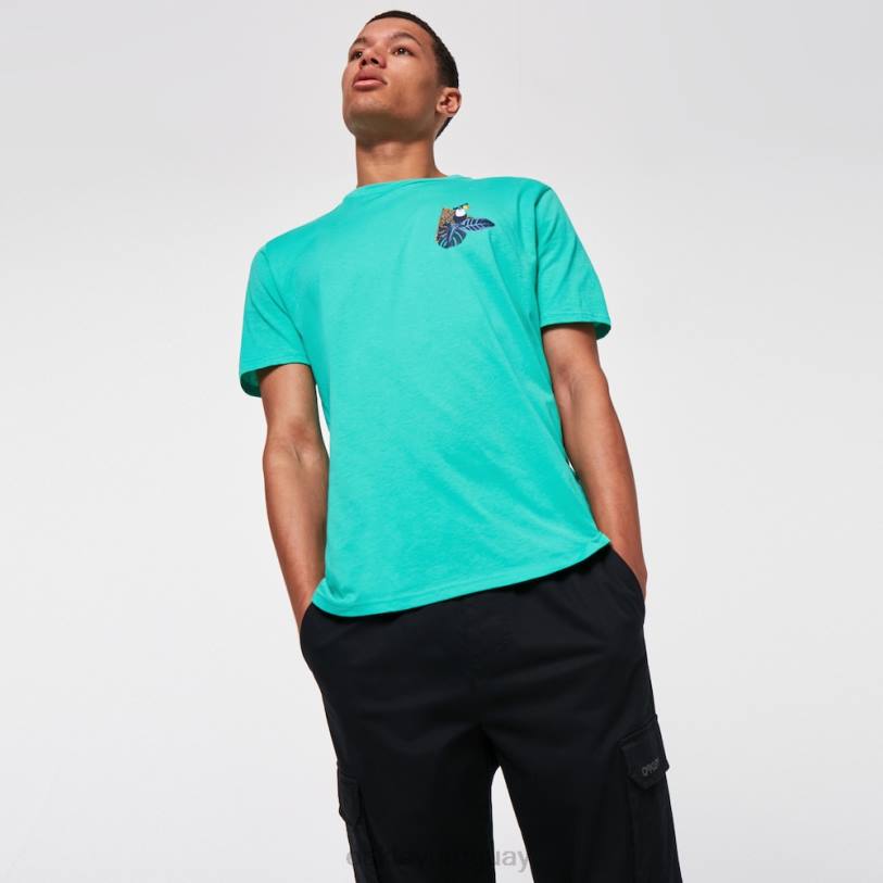 Oakley camiseta tropical tucán XT4H2437 ropa Menta verde