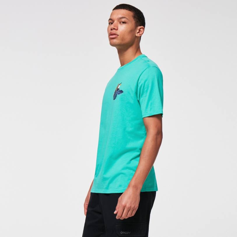 Oakley camiseta tropical tucán XT4H2437 ropa Menta verde