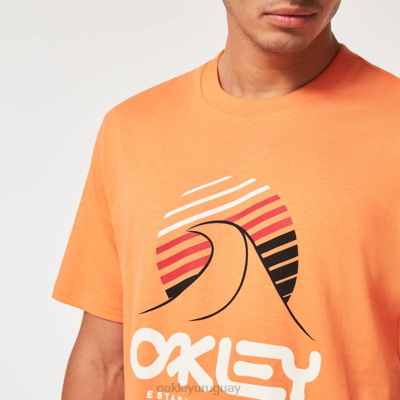 Oakley camiseta una ola b1b XT4H2138 ropa naranja suave