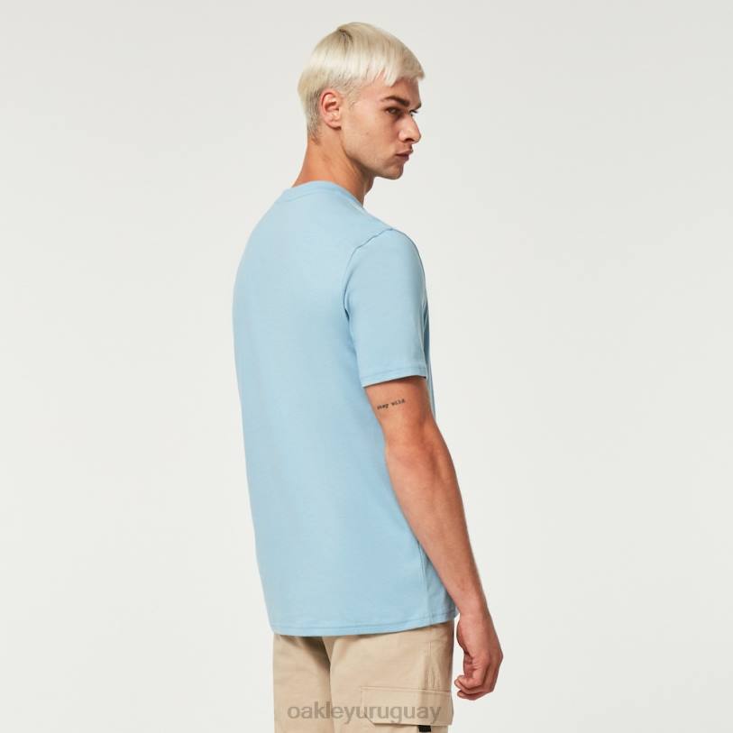 Oakley camiseta una ola b1b XT4H2139 ropa azul lavado a la piedra