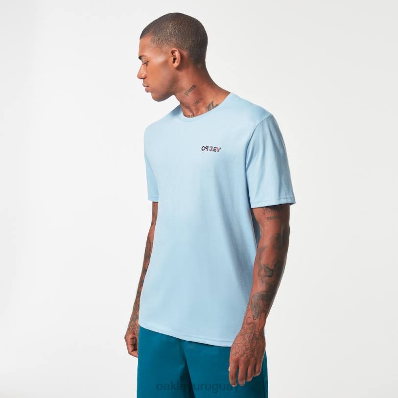 Oakley camiseta wynwood corteza rc XT4H2108 ropa azul lavado a la piedra