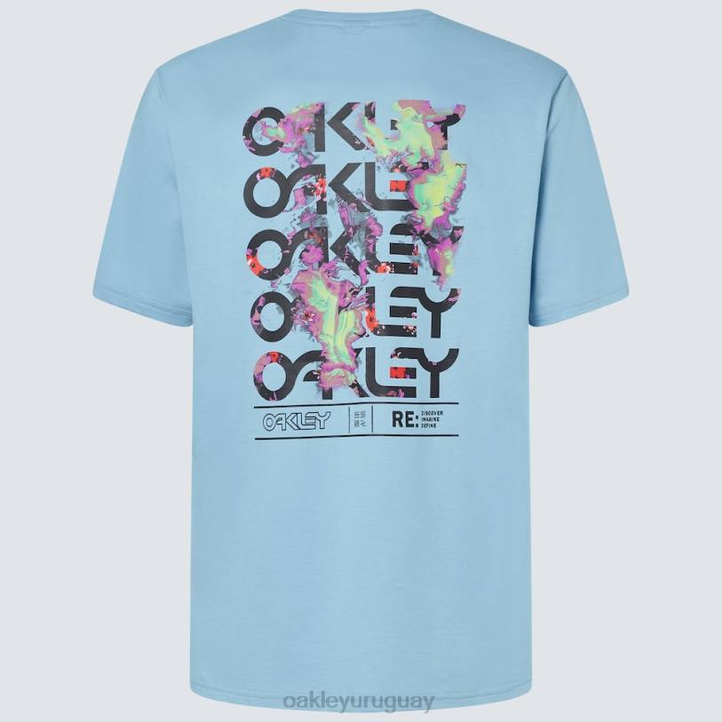 Oakley camiseta wynwood corteza rc XT4H2108 ropa azul lavado a la piedra