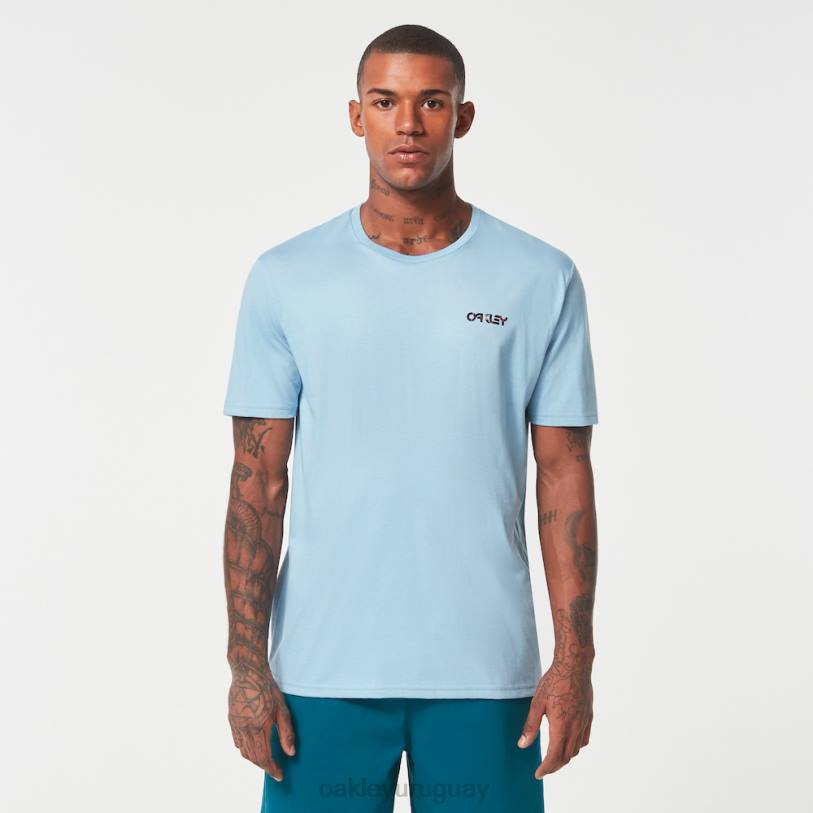 Oakley camiseta wynwood corteza rc XT4H2108 ropa azul lavado a la piedra