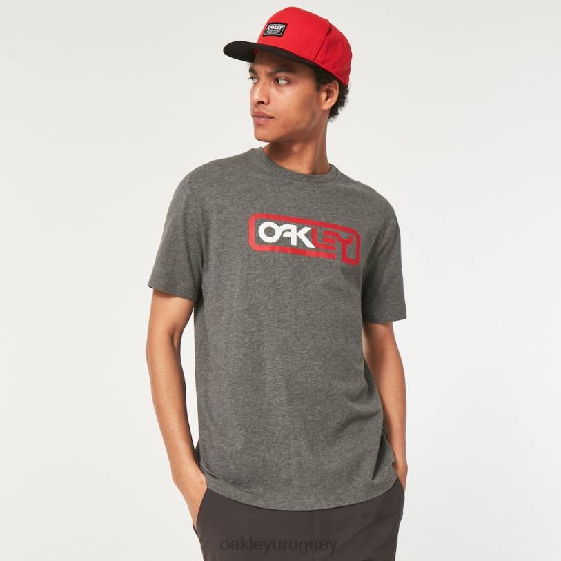 Oakley encerrado en camiseta b1b XT4H2374 ropa nuevo gris atlético