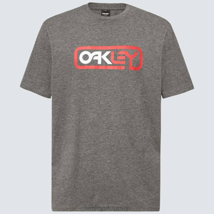 Oakley encerrado en camiseta b1b XT4H2374 ropa nuevo gris atlético