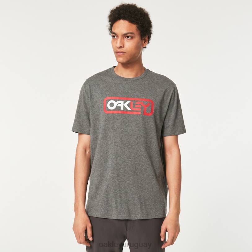 Oakley encerrado en camiseta b1b XT4H2374 ropa nuevo gris atlético