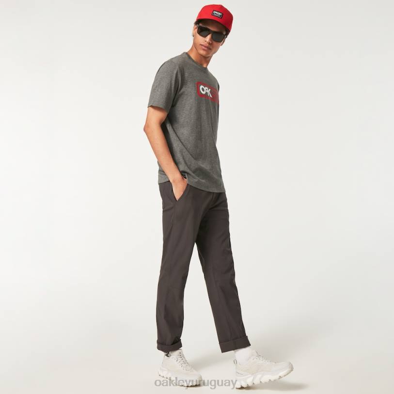 Oakley encerrado en camiseta b1b XT4H2374 ropa nuevo gris atlético