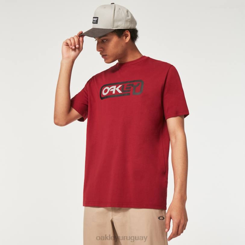 Oakley encerrado en camiseta b1b XT4H2377 ropa rojo hierro