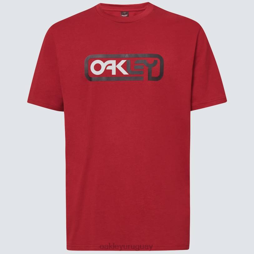 Oakley encerrado en camiseta b1b XT4H2377 ropa rojo hierro