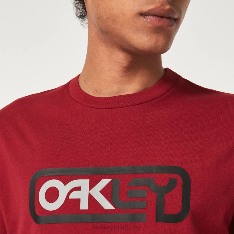 Oakley encerrado en camiseta b1b XT4H2377 ropa rojo hierro