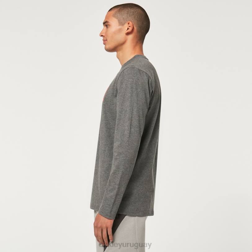 Oakley encerrado en la camiseta b1b ls XT4H2369 ropa nuevo gris atlético