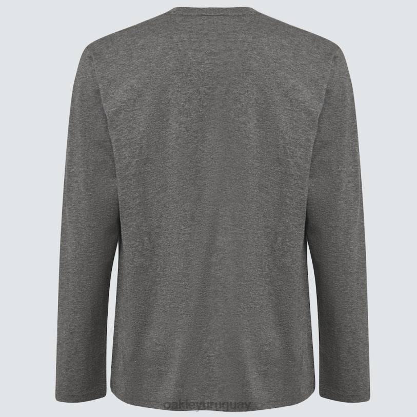 Oakley encerrado en la camiseta b1b ls XT4H2369 ropa nuevo gris atlético