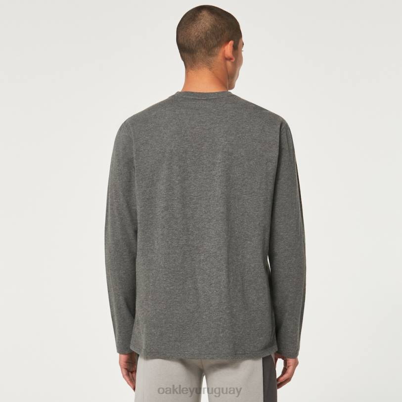 Oakley encerrado en la camiseta b1b ls XT4H2369 ropa nuevo gris atlético