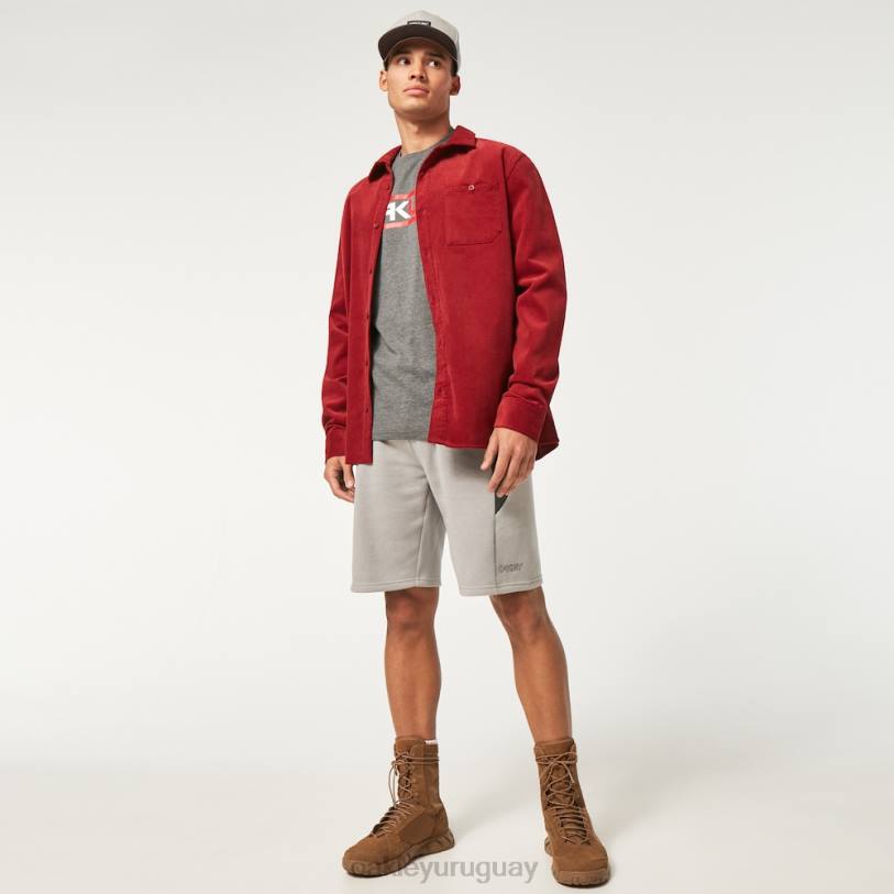 Oakley encerrado en la camiseta b1b ls XT4H2369 ropa nuevo gris atlético