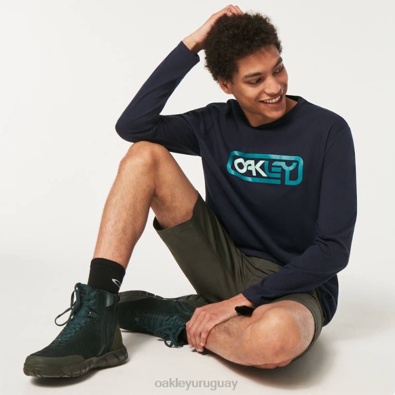 Oakley encerrado en la camiseta b1b ls XT4H2371 ropa braza