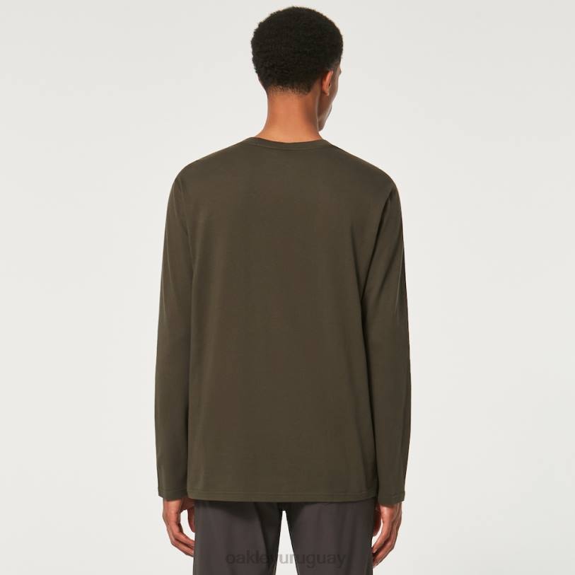 Oakley encerrado en la camiseta b1b ls XT4H2373 ropa nuevo pincel oscuro