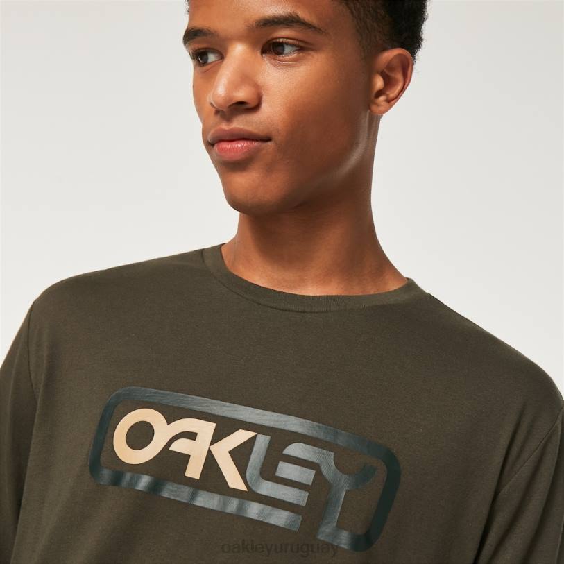 Oakley encerrado en la camiseta b1b ls XT4H2373 ropa nuevo pincel oscuro