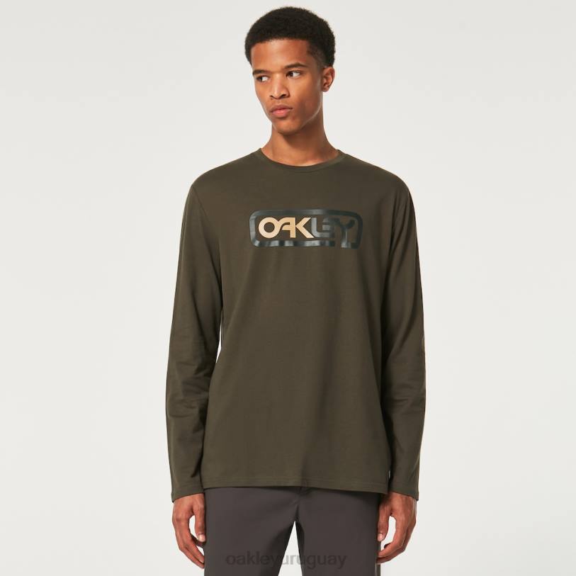 Oakley encerrado en la camiseta b1b ls XT4H2373 ropa nuevo pincel oscuro