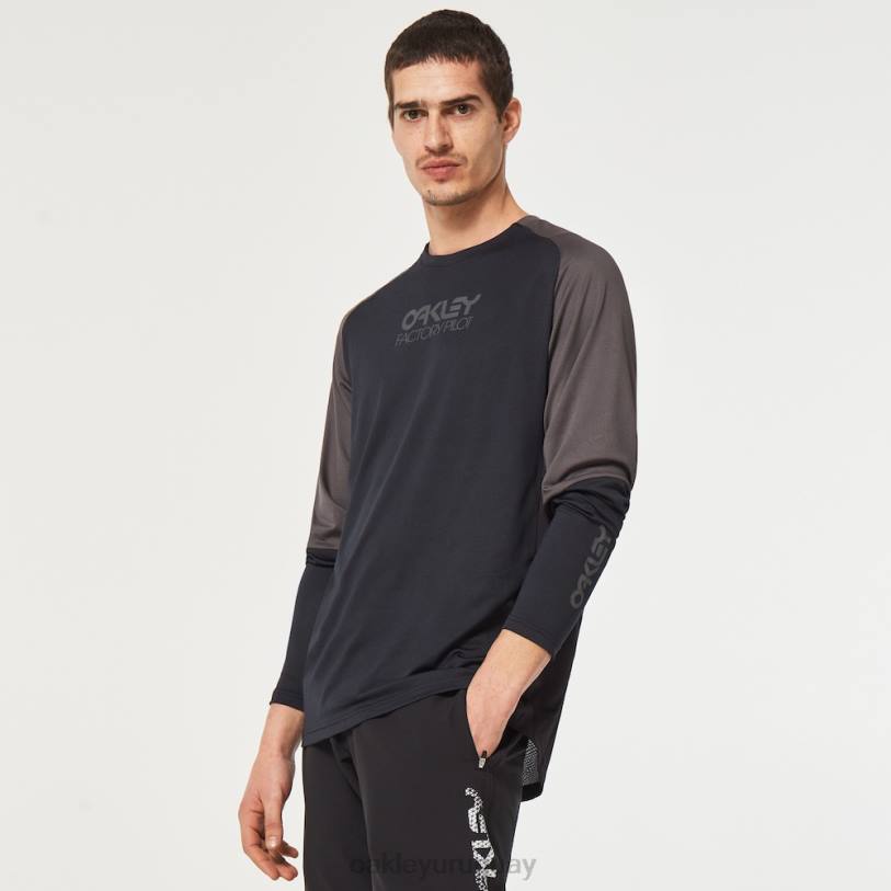 Oakley piloto de fábrica mtb ls jersey ii XT4H2620 ropa negro/hierro forjado