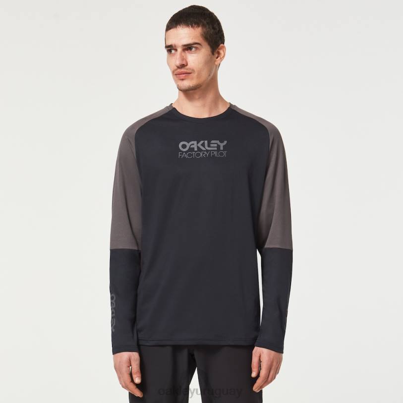 Oakley piloto de fábrica mtb ls jersey ii XT4H2620 ropa negro/hierro forjado