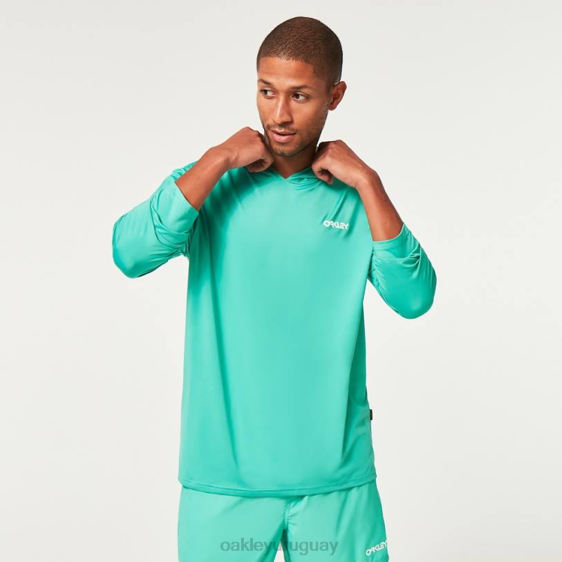 Oakley rushguard con capucha arcoiris rc XT4H2249 ropa Menta verde