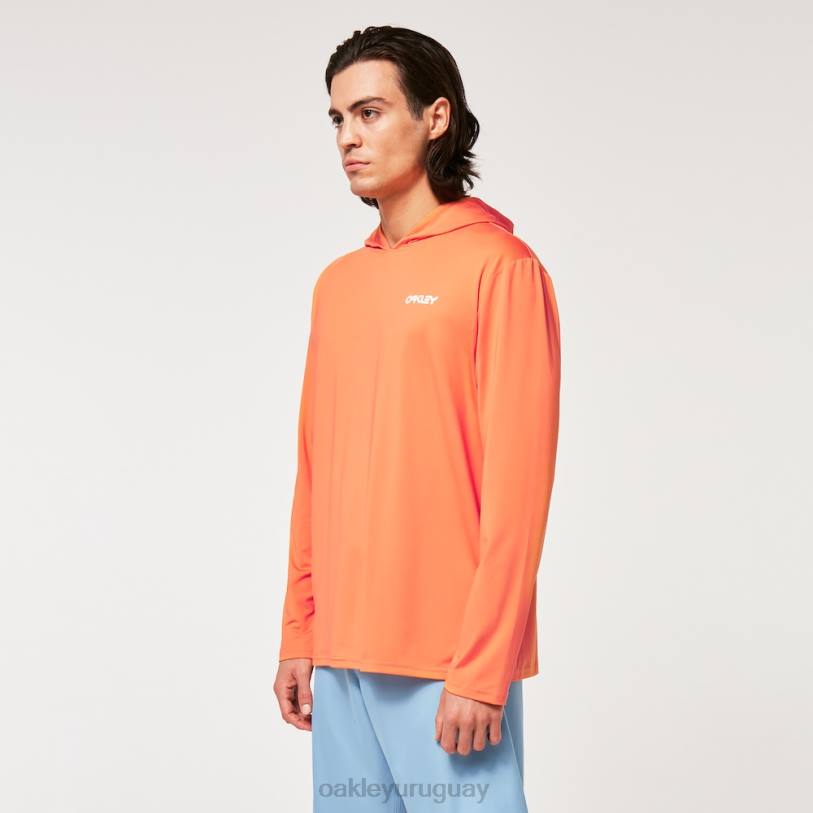 Oakley rushguard con capucha arcoiris rc XT4H2250 ropa naranja suave