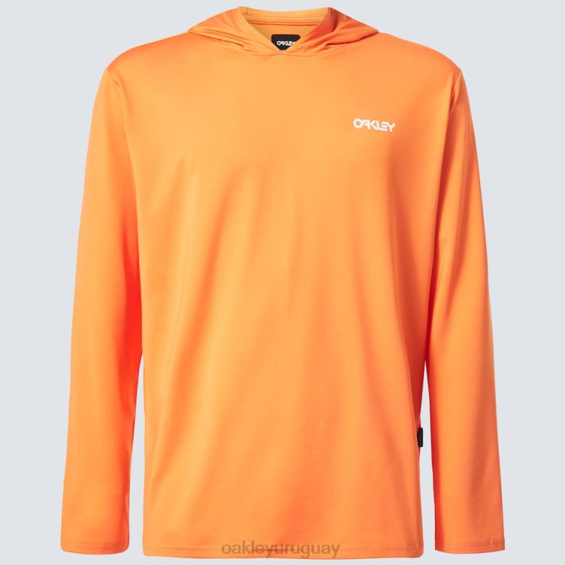 Oakley rushguard con capucha arcoiris rc XT4H2250 ropa naranja suave